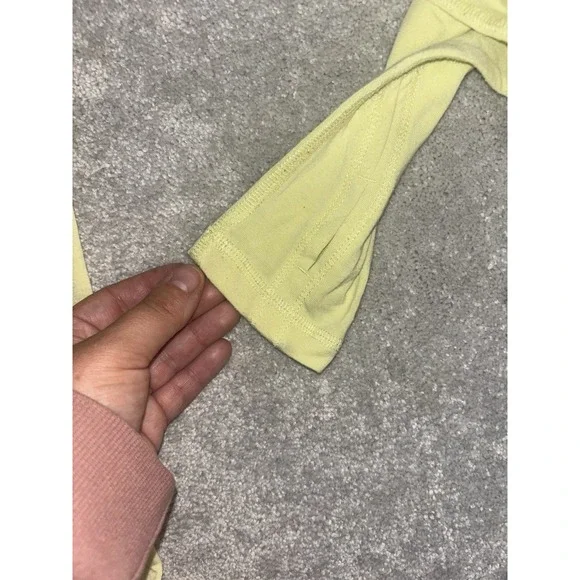 Women's Free Fly Thin Hooded Long Sleeve Shirt Thumb Holes Small Citron - Picture 4 of 8